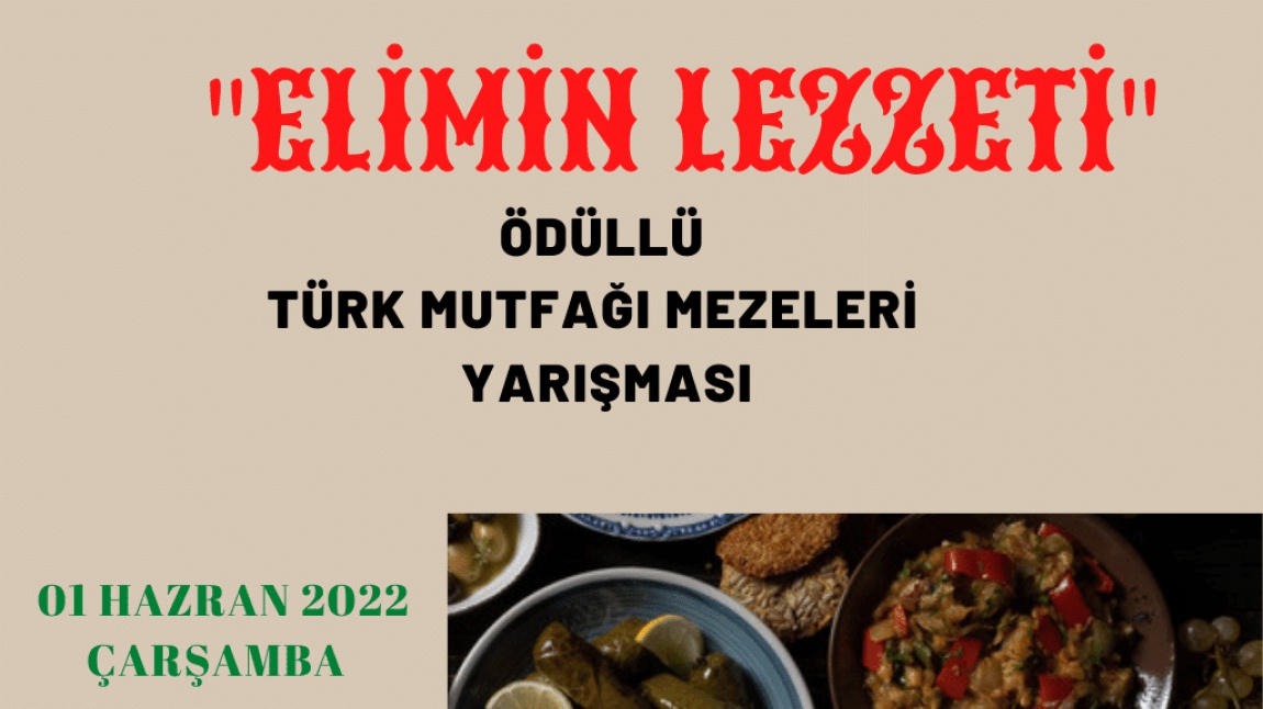Türk Mutfağı Mezeleri yarışması duyuru